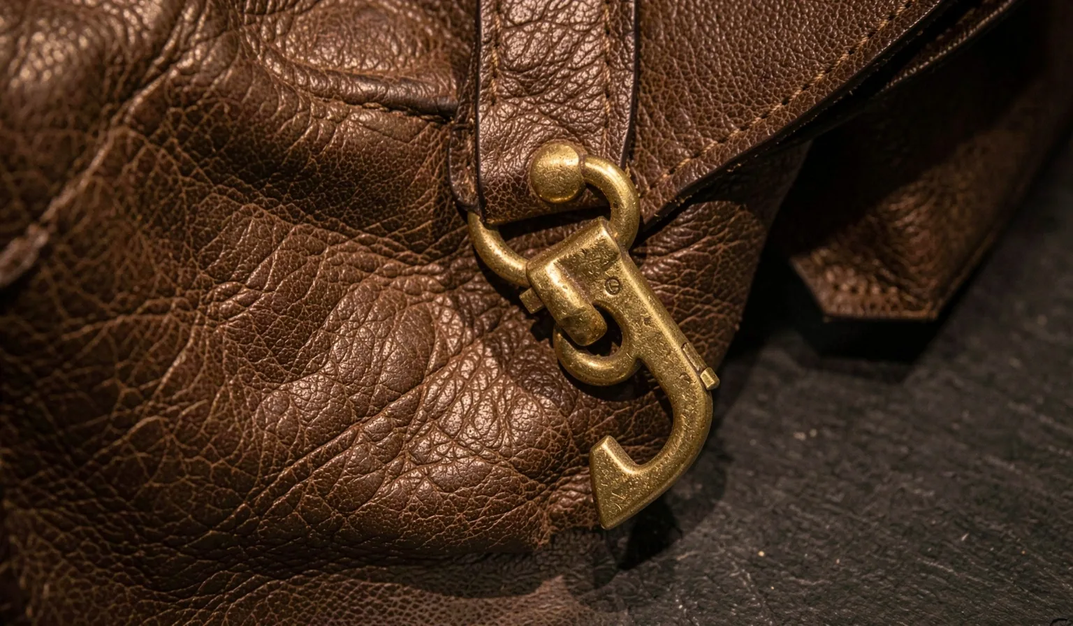 Archival leather detail